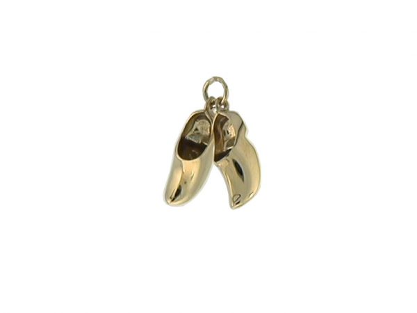GoudWijzer Hanger Klompenpaar Geel Goud
