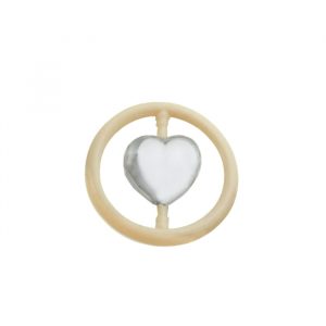 Beau Cadeau Rammelaar hart Glad Zilver